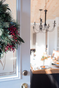 door open to a beautiful new living room