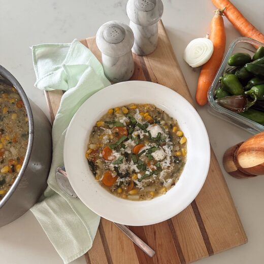 cozy fall veggie soup