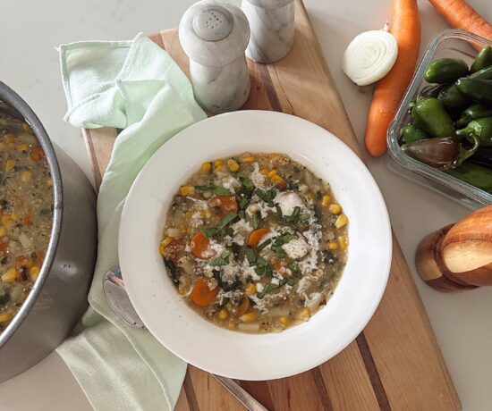 cozy fall veggie soup